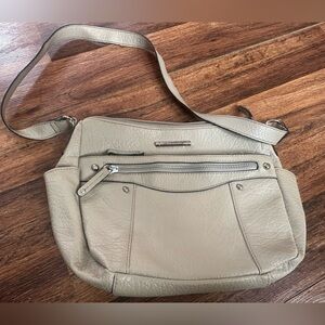 Jaclyn Smith Beige Crossbody Bag